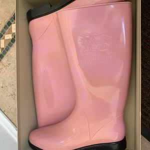 Burberry rain boots